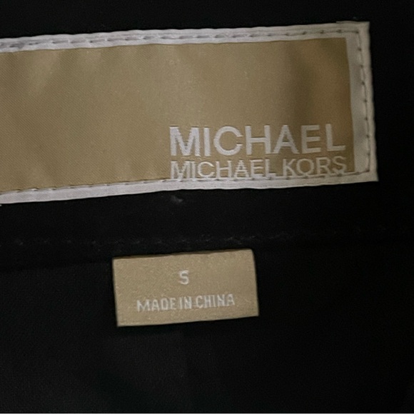 Michael Kors Suede Moto Jacket with Gold Accents - Picture 5 of 7